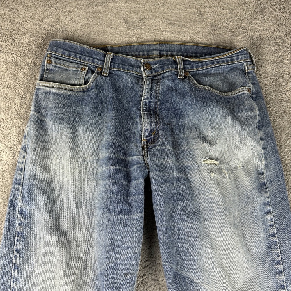Levis 751 Regular Fit Straight Jeans Mens 36x30 Blue Medium Wash - Picture 7 of 16